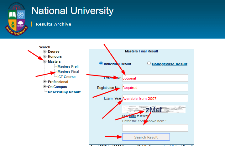 Msters fainal result